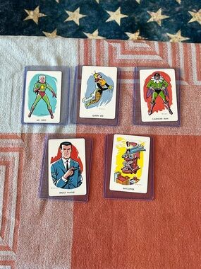 Original 1966 Batman Character Trading Cards - Colorful Set